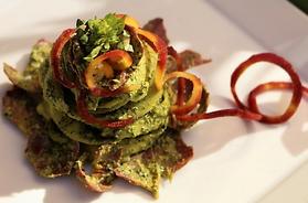 The Sauted Garlic lends a huge flavor to the Pesto