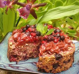 Mixed Berry Breakfast Cake - Raw Gourmet La Vie
