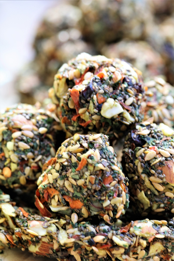Swiss Chard Crunch is made using parsley leaves and apples